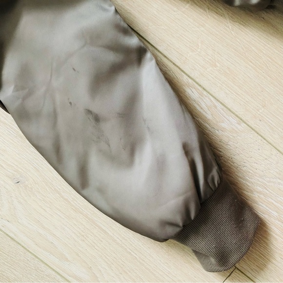 Aritzia Babaton Gilman Bomber Oversized Jacket Fabric Made in Italy Modern Taupe - Picture 10 of 16